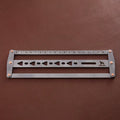 Stainless Steel Belt Hole Punch Spacing Ruler for Leathercraft – image 1