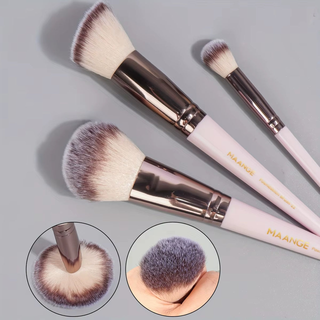 30-Piece Professional Makeup Brush Set with Travel Bag – image 5