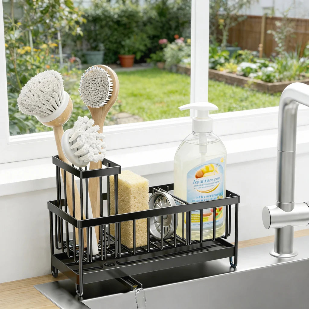 Kitchen Sink Sponge & Soap Drain Rack – image 3