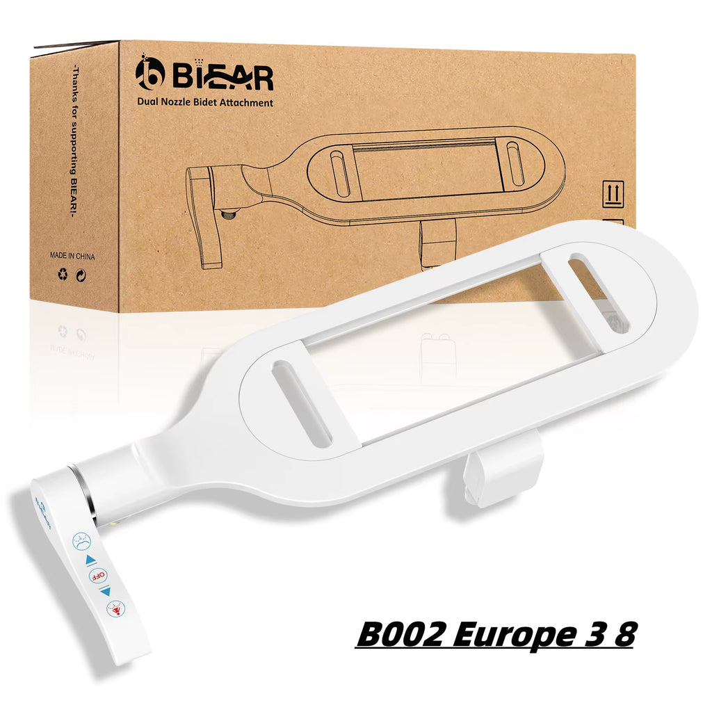 Bidet Attachment Ultra-Slim Non-Electric, Dual Retractable Nozzles