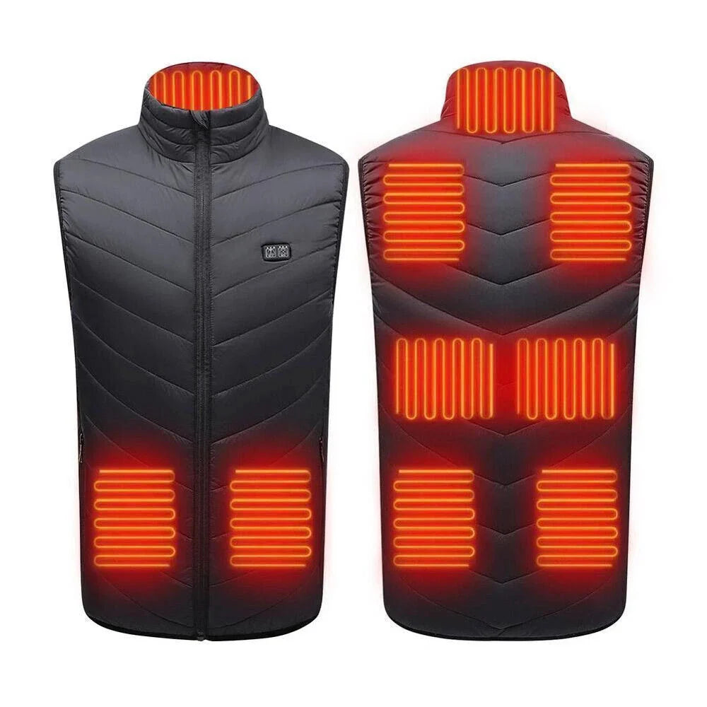 Heated Work Vest with 10000mAh Battery, 9 Heating Zones