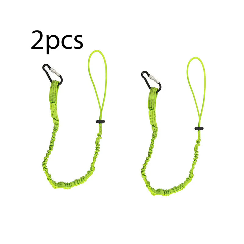 Oilfield Tool Lanyard Bungee Tether with Carabiner, 31 In