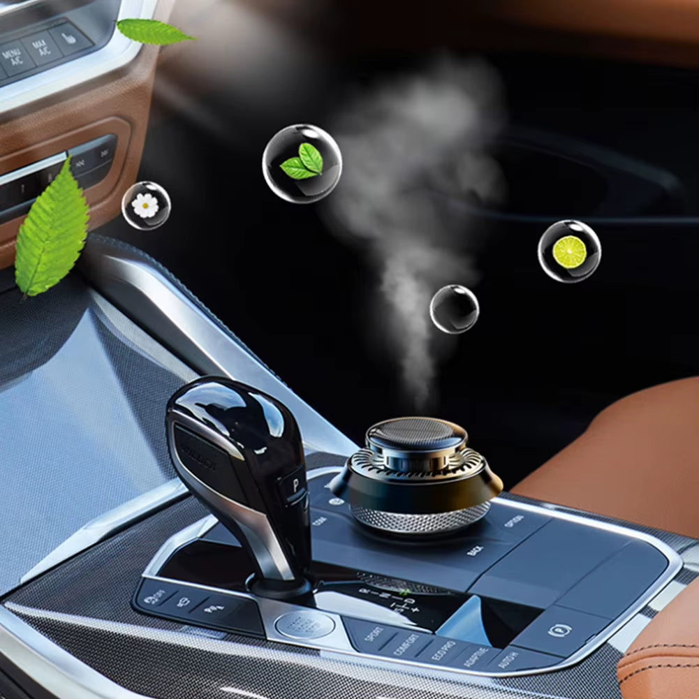 Solar Rotating Car Air Freshener - Dashboard Aromatherapy Diffuser