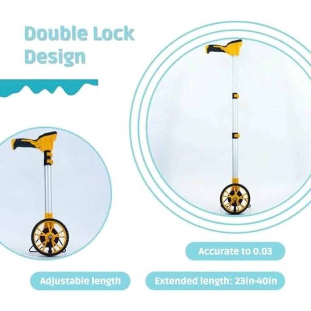 Measuring Wheel in Feet and Inches, Portable Distance Measure Wheel – image 2