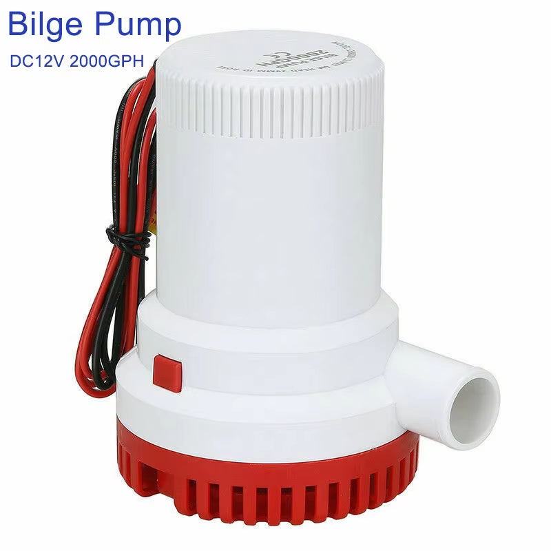 2000 GPH 12V Submersible Bilge Pump for Boats – image 1
