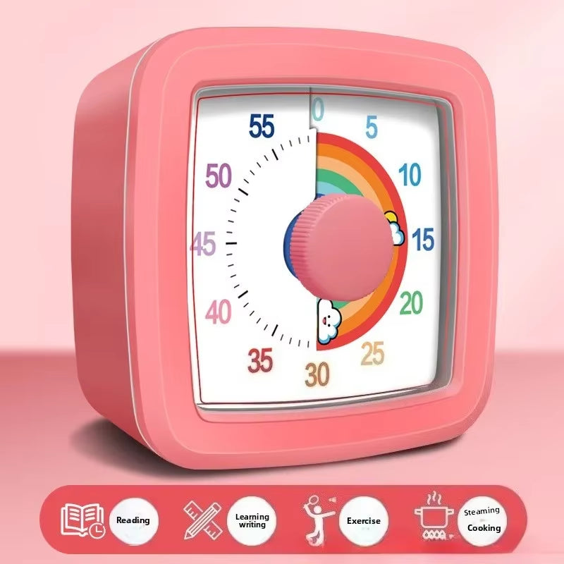 60 Minute Visual Timer - Silent Countdown Timer for Kids & Adults