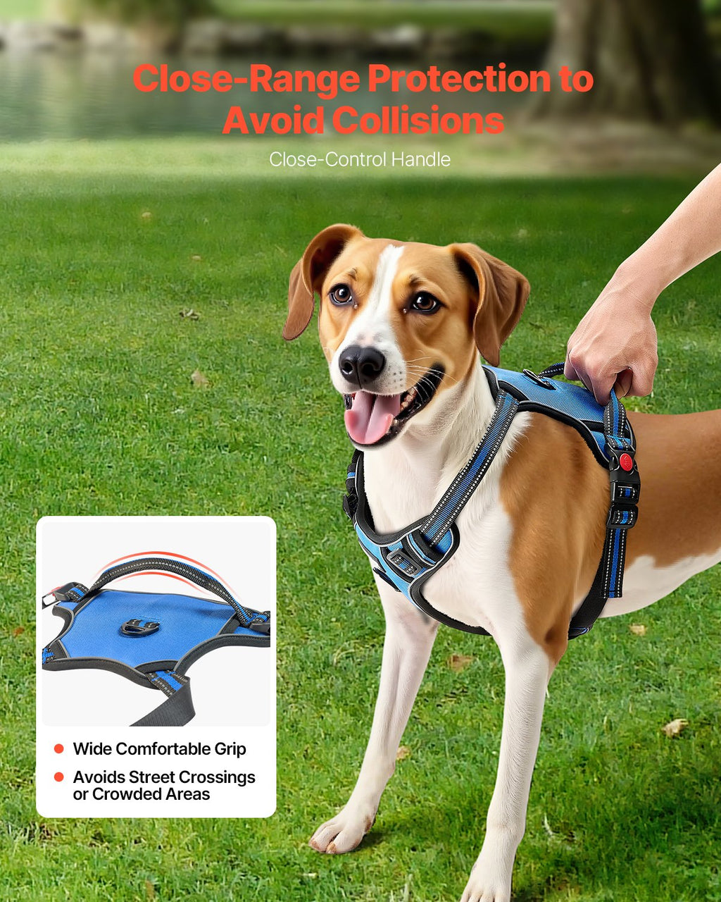 No-Pull Dog Harness with 5 ft Leash – Reflective Vest – image 4