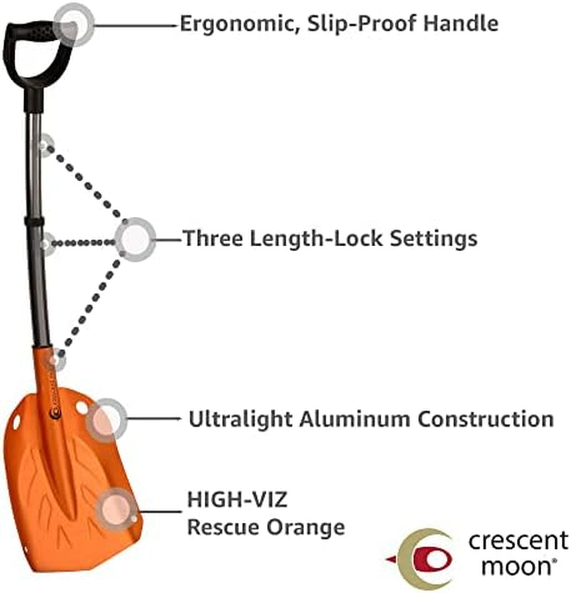 Collapsible Snow Shovel for Car and Camping, 20-33 in Adjustable – image 6