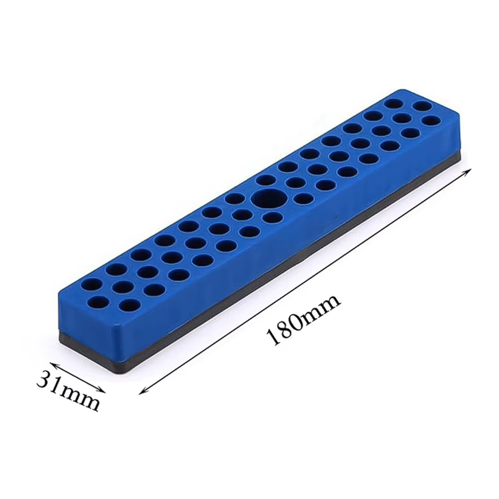 Magnetic Bit Organizer – 43-Hole 1/4 in Hex Bit Holder – image 9