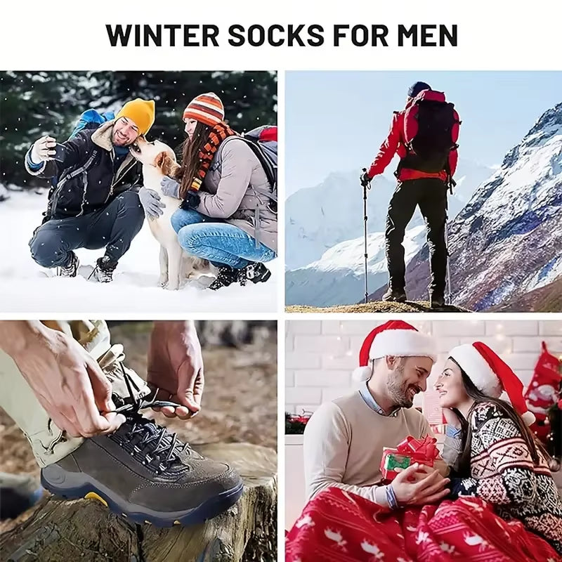 Thick Thermal Work Socks for Men, 5 Pairs, Winter Boot Socks – image 6