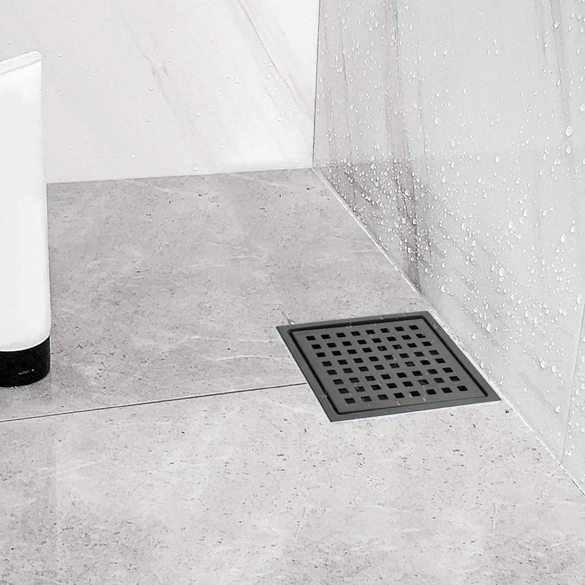 6 in Square Floor Drain with Removable Grid Grate – image 7