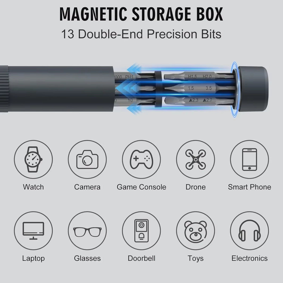 Pen-Style Precision Screwdriver Set with Magnetic Bits – image 2