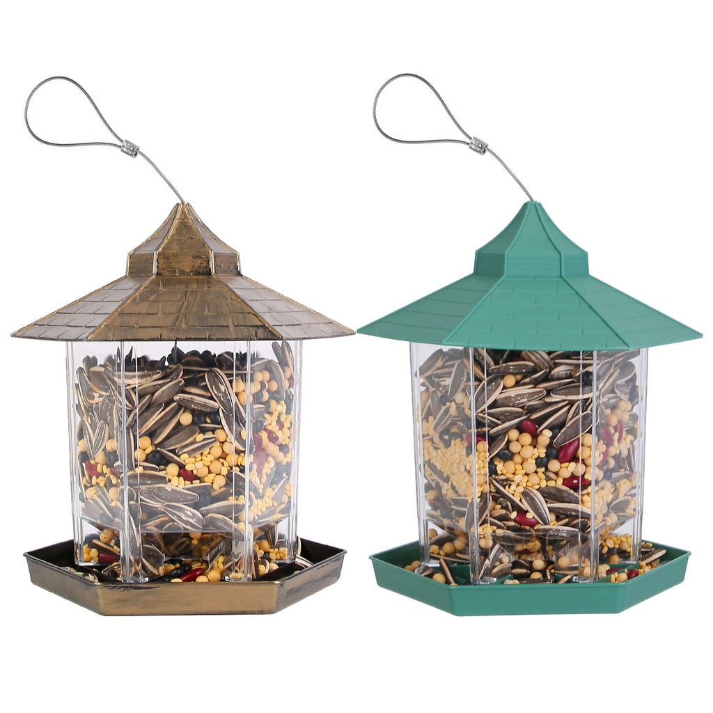 Gazebo Bird Feeder - Hanging 6-Port Wild Bird Seed Station – image 2