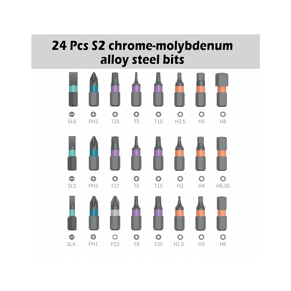 Ratchet Screwdriver Set – 24-in-1 Multi-Bit Driver – image 5