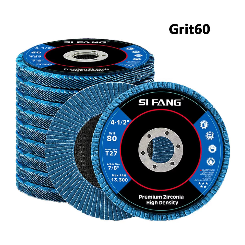 Welding Flap Discs 10 Pack 4.5 in T27 Zirconia for Angle Grinder – image 9