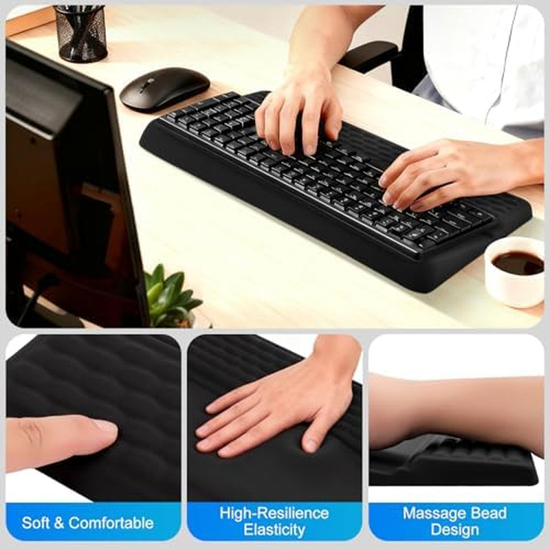 Keyboard Wrist Rest with Tilted Stand, Memory Foam – image 6