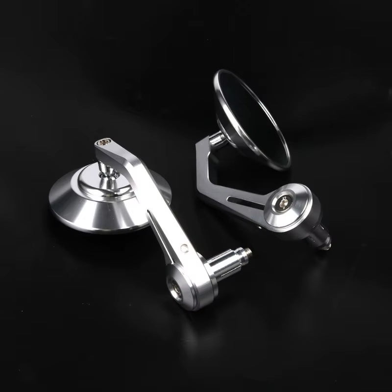CNC Aluminum Bar End Motorcycle Mirrors, 7/8 in Pair – image 5