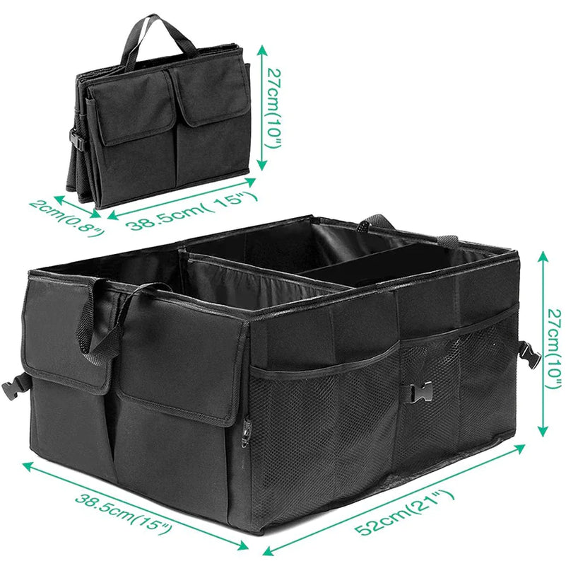Collapsible Trunk Organizer 40L, Oxford Fabric with Pockets – image 12