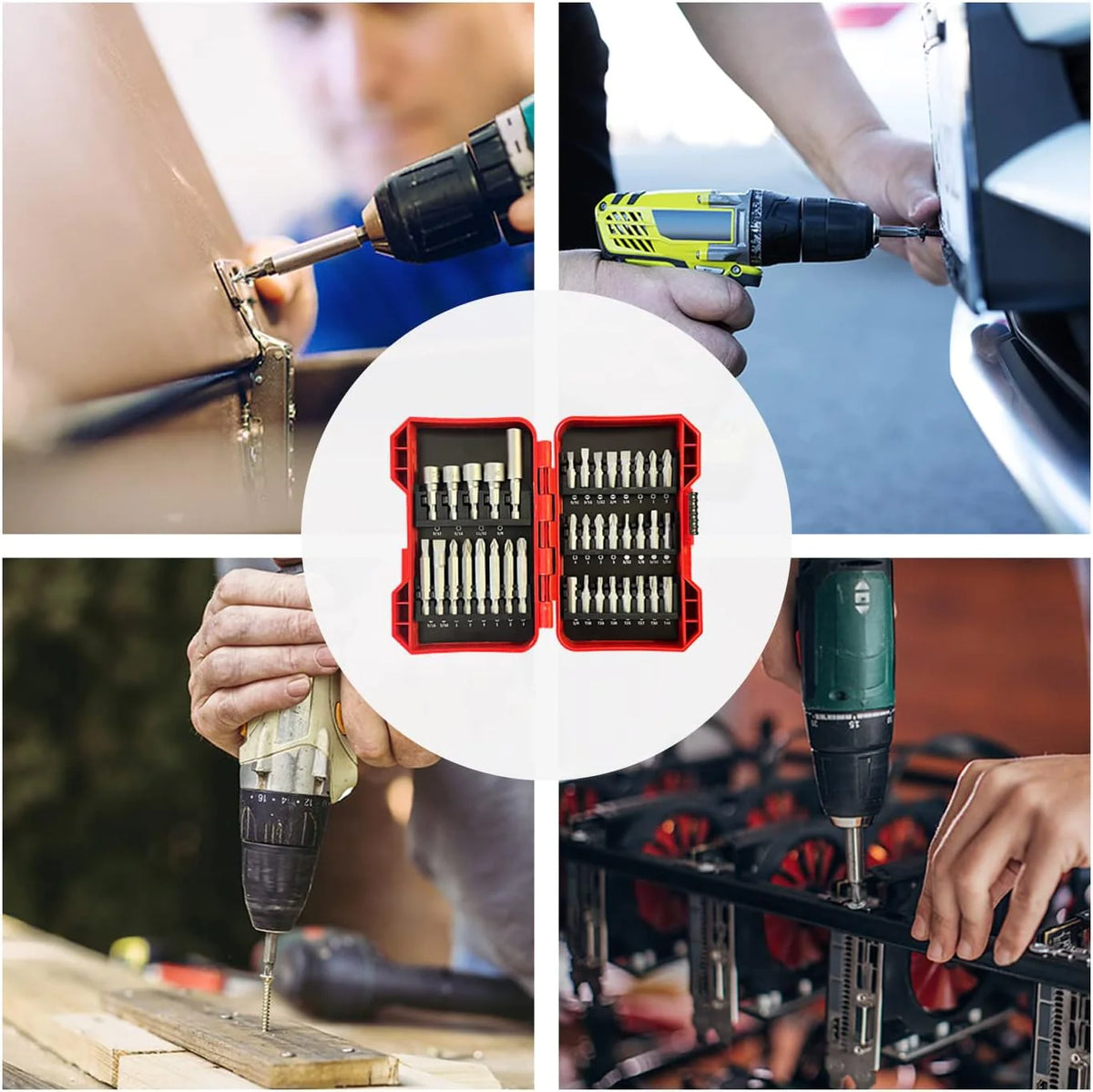 Impact Screwdriver Bit Set – 37 Pc Magnetic Nut Driver – image 5