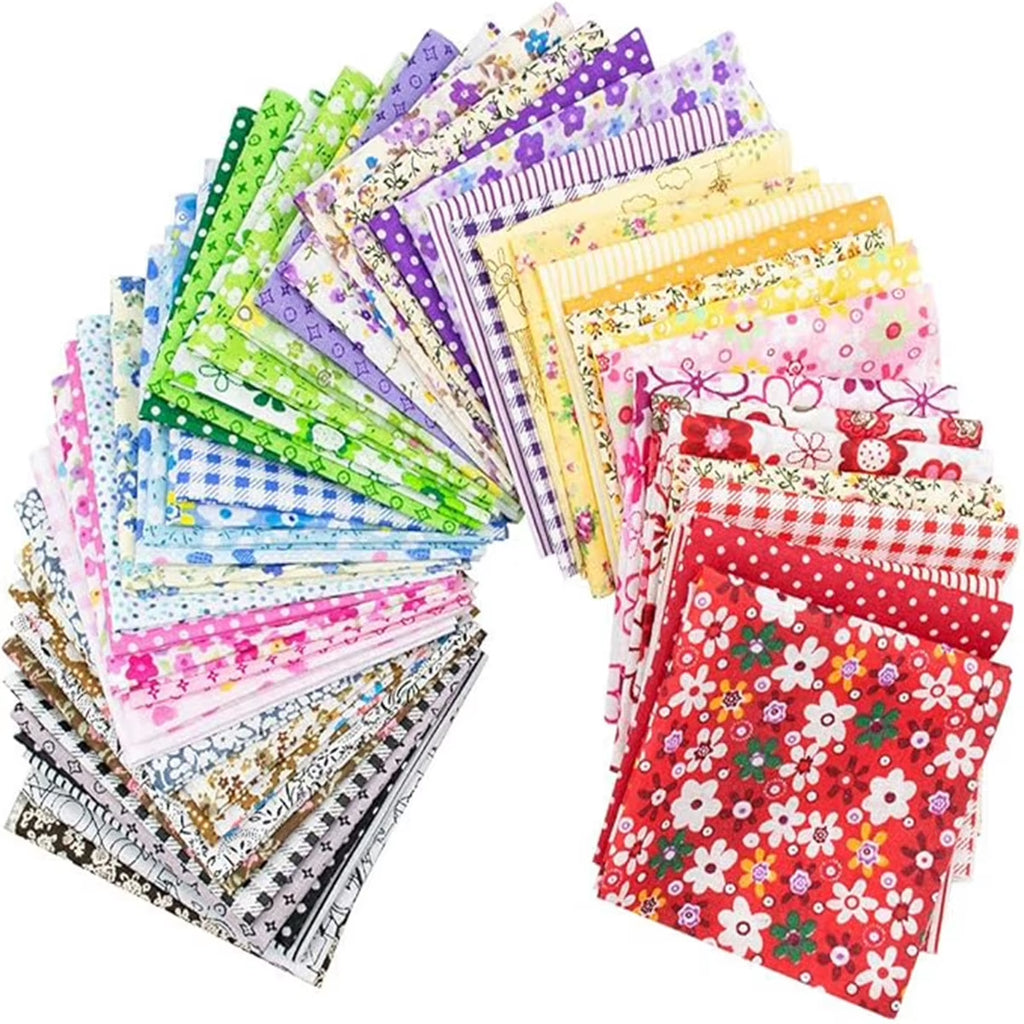 Cotton Fabric Squares 300 Pc, 4 x 4 in Quilting Patchwork Bundle – image 3
