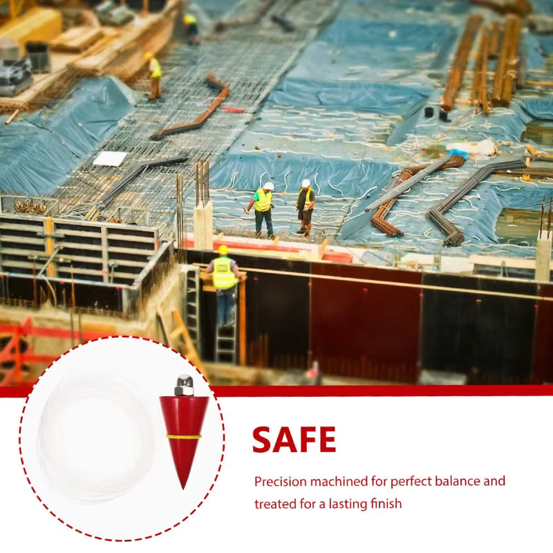 Construction Plumb Bob with Retractable Line Reel – image 4