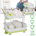 Dish Drying Rack 2-Tier – Drainer with Cutlery Holder
