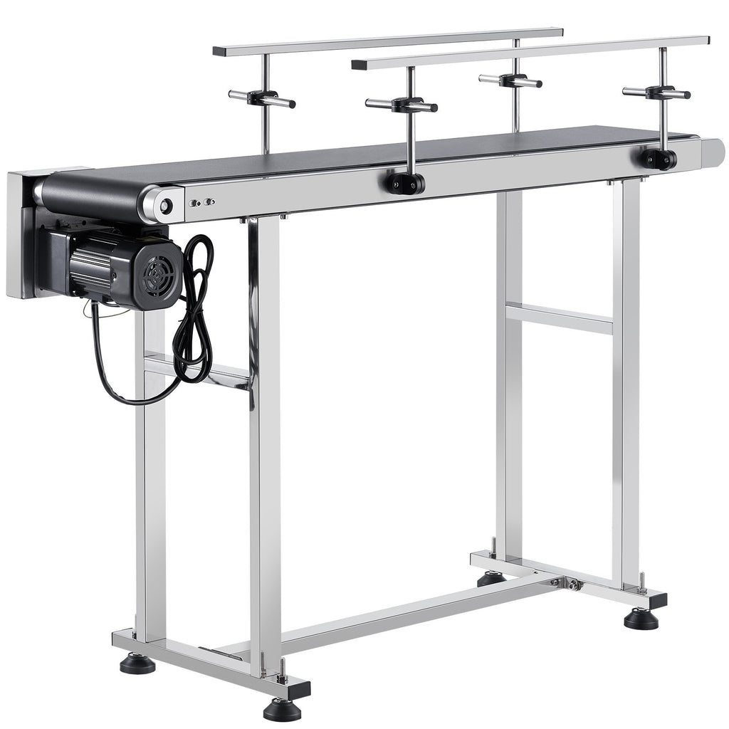 Motorized Belt Conveyor Table, 47 x 7.8 Inch Stainless Steel Frame – image 2