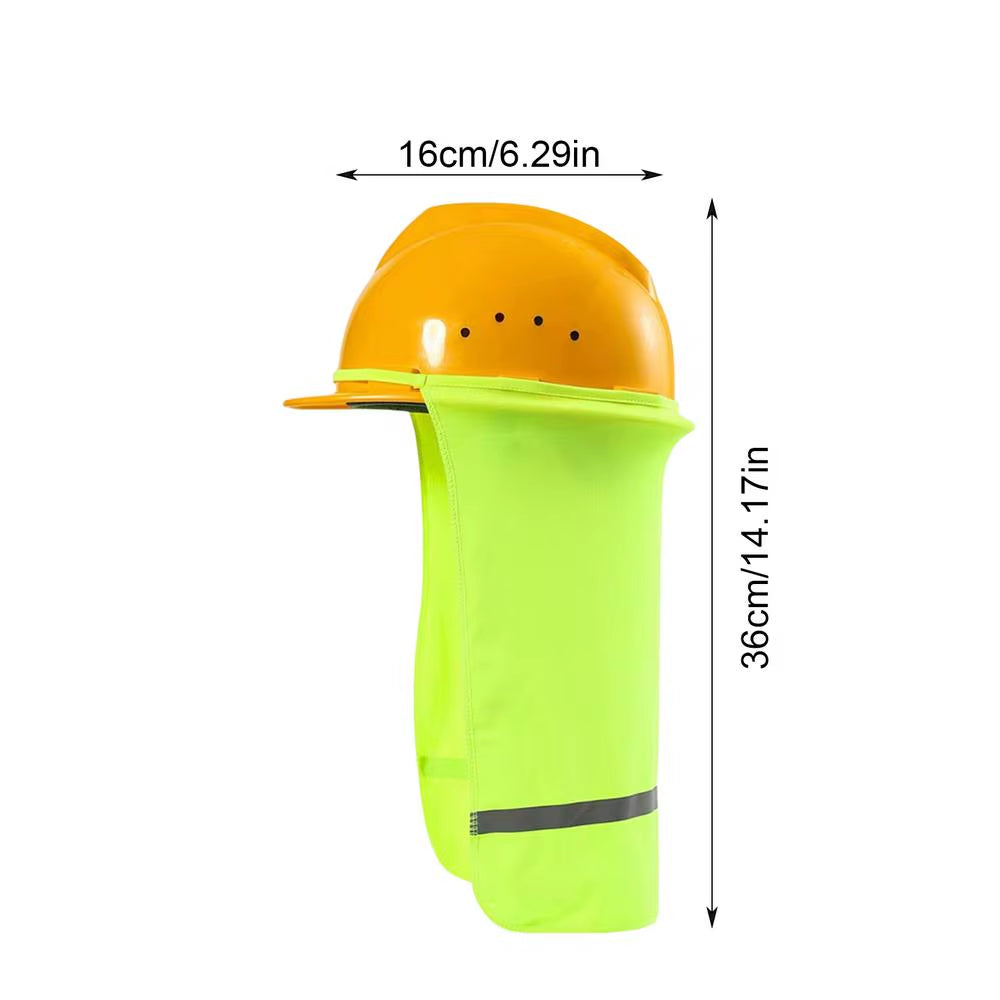 Hi-Vis Hard Hat Sun Shade and Neck Protector