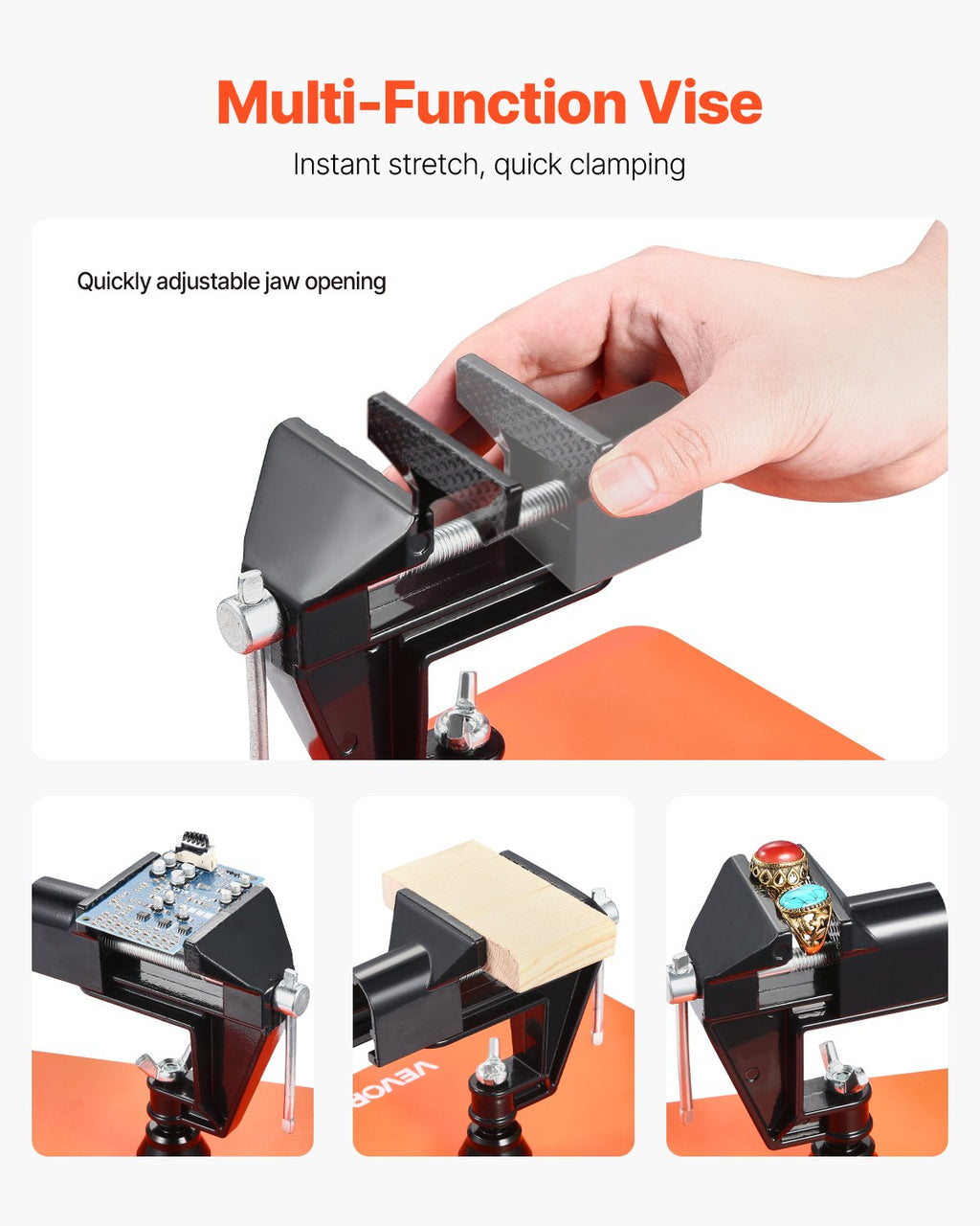 Magnetic Helping Hands Soldering Station with Magnifier Lamp – image 2