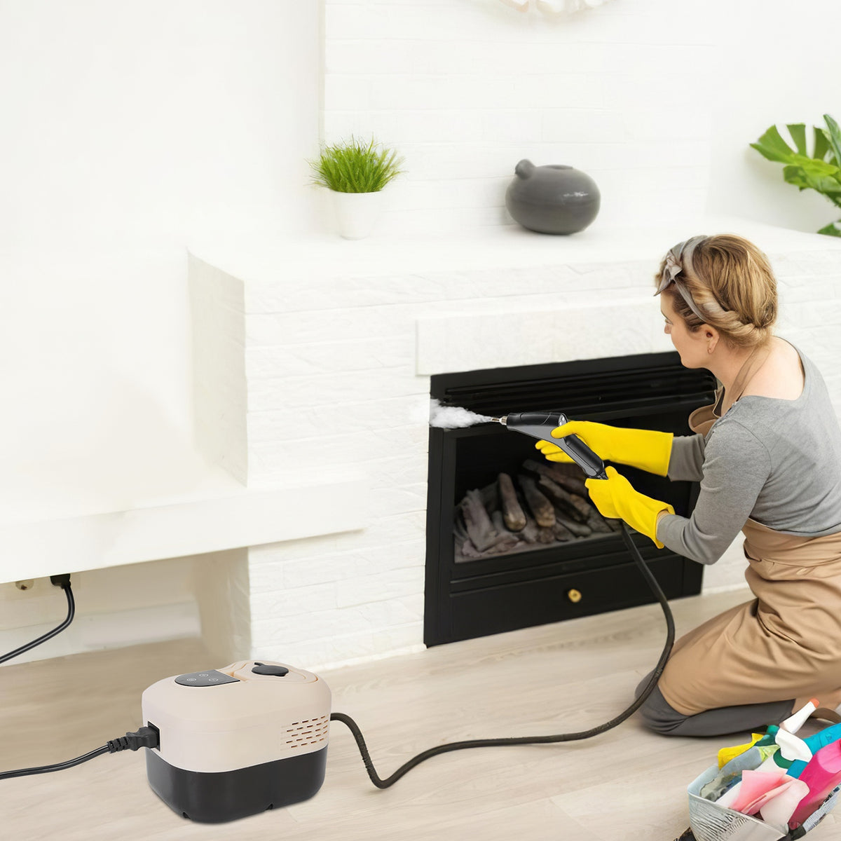 1500W Handheld Steam Cleaner with 1200 ml Tank and 6 Steam Levels – image 18