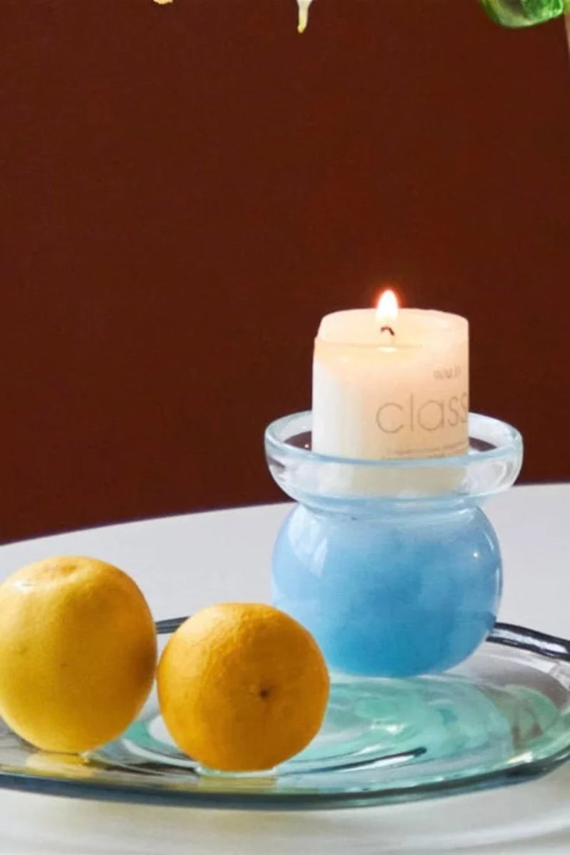 Handblown Glass Candle Holders, Reversible Taper and Pillar – image 5