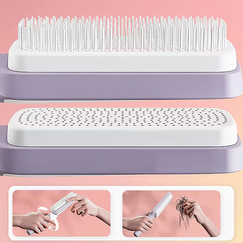 Self-Cleaning Hair Brush - Airbag Cushion Detangling Brush – image 4