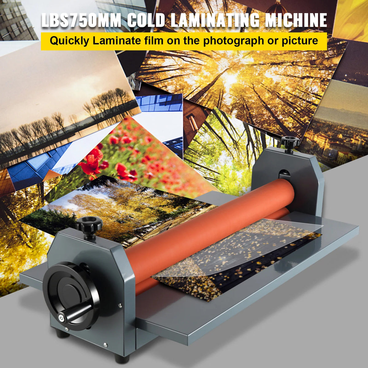 29.5 Inch Manual Cold Roll Laminator for Vinyl, Photo and Poster Film – image 2