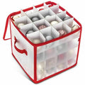 Christmas Ornament Storage Box - 64-Grid Bauble Organizer