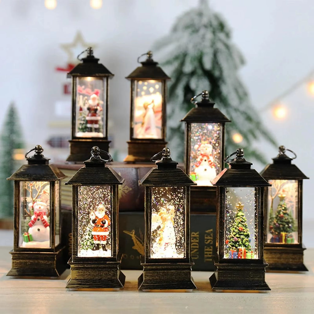 Santa & Snowman Hanging Christmas Lanterns – image 4