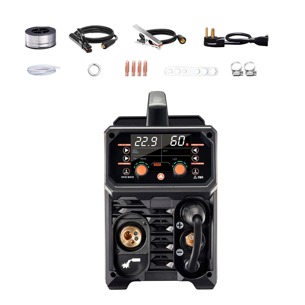 MIG Welder 200A 4-in-1, Flux Core, Stick and Lift TIG, 110V/220V – image 11