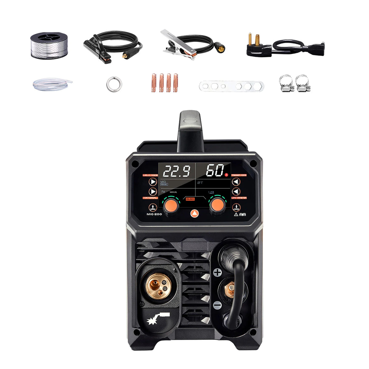 MIG Welder 200A 4-in-1, Flux Core, Stick and Lift TIG, 110V/220V – image 11