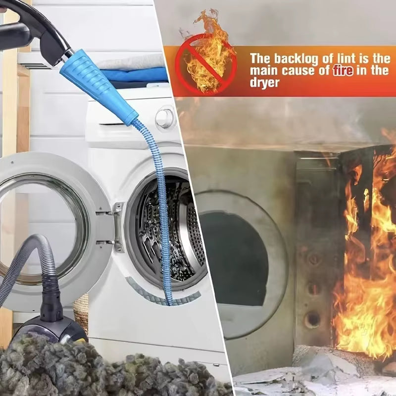 Dryer Vent Cleaner Kit, Flexible Lint Removal Vacuum Hose Attachment – image 3