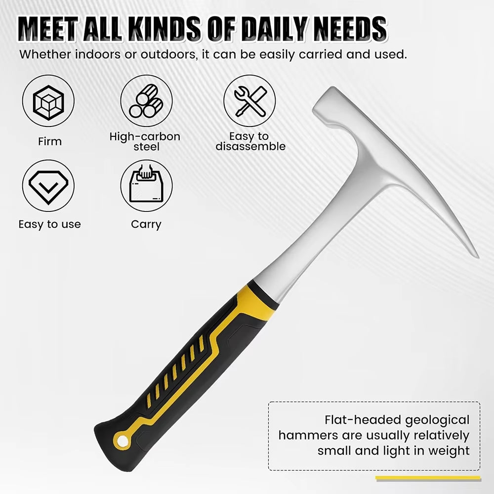 Geology Rock Pick Hammer High Carbon Steel for Rockhounding – image 3