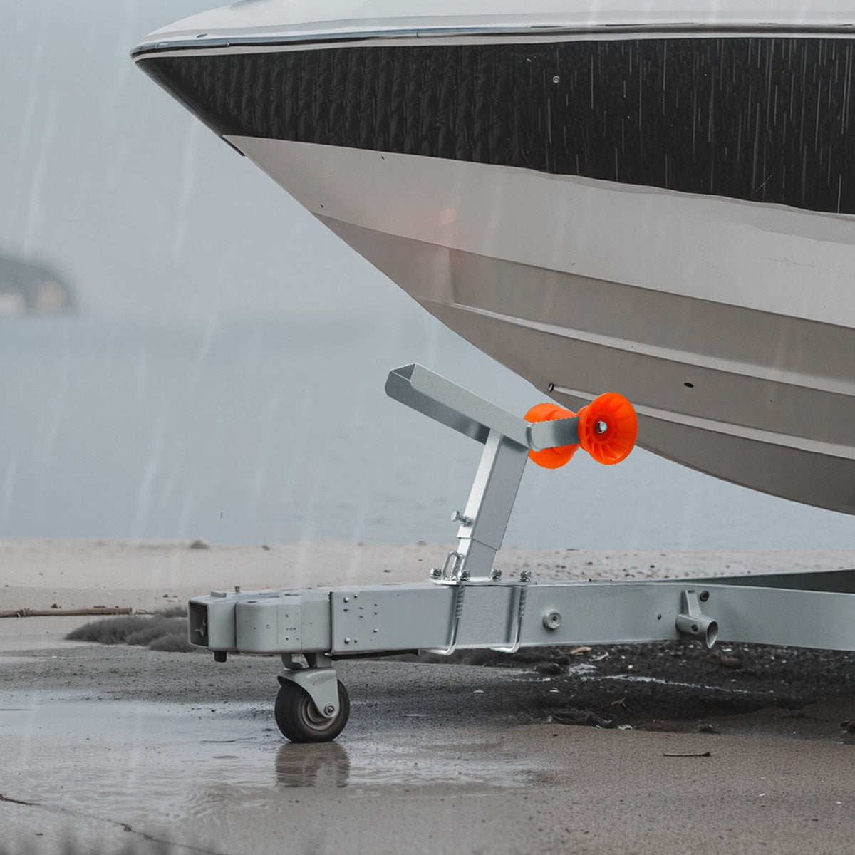 Boat Trailer Winch Stand with 5.1 in Roller, Adjustable Height