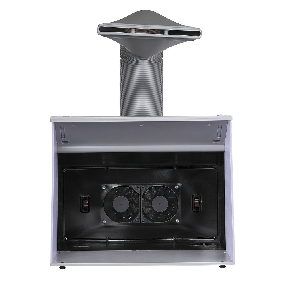 Portable Hobby Spray Booth with LED Lights, Dual Fans and Turntable – image 5