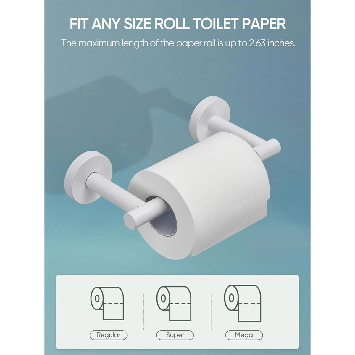 Toilet Paper Holder Wall Mount - SUS304 Stainless Steel – image 3