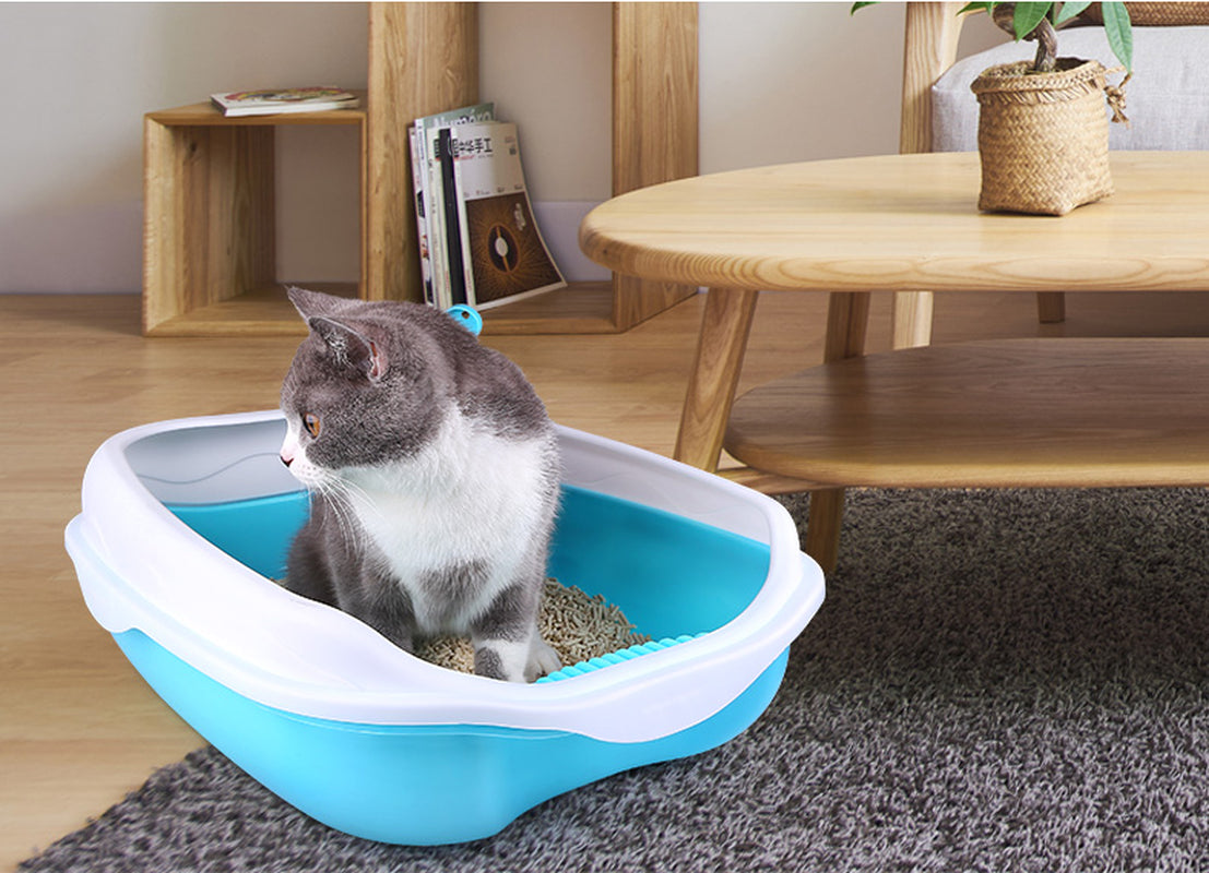 Semi-Enclosed Splash-Proof Cat Litter Box – image 5