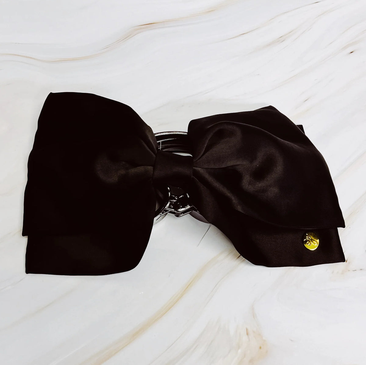 Bow Hair Claw Clip – Large Velvet Bow Claw, 7 Inch – image 5