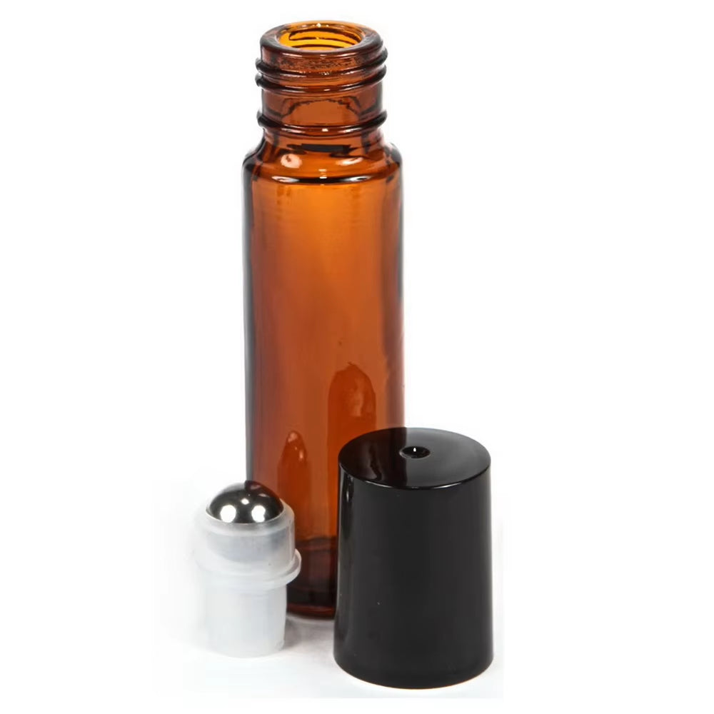 24-Pack 10ml Amber Glass Roll-On Bottles – image 4