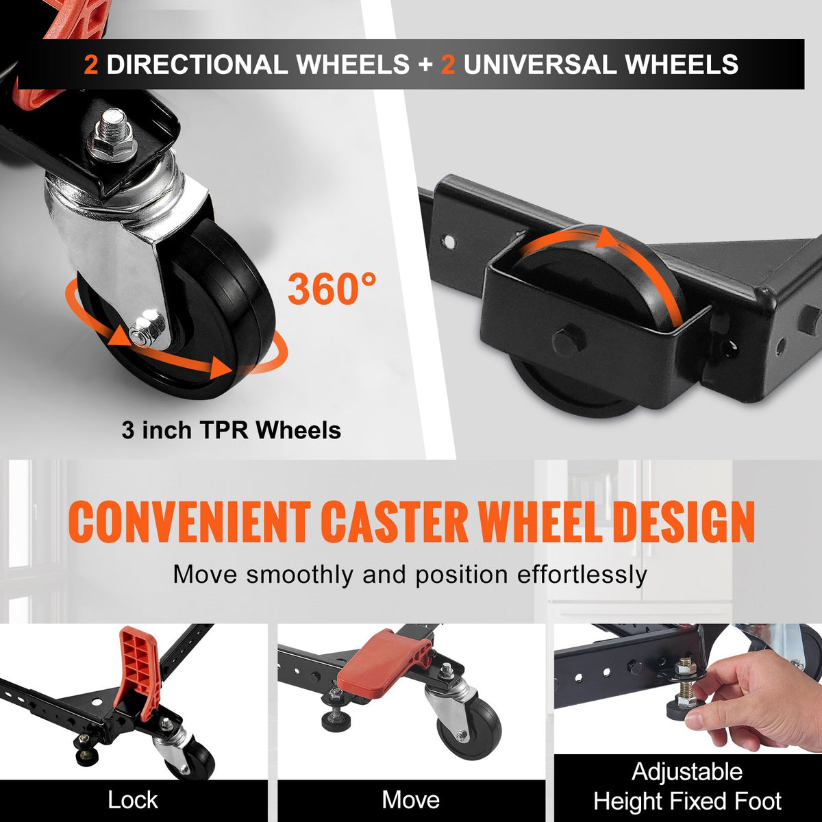 Heavy-Duty Universal Mobile Base for Tools and Machines, 500 lb – image 3