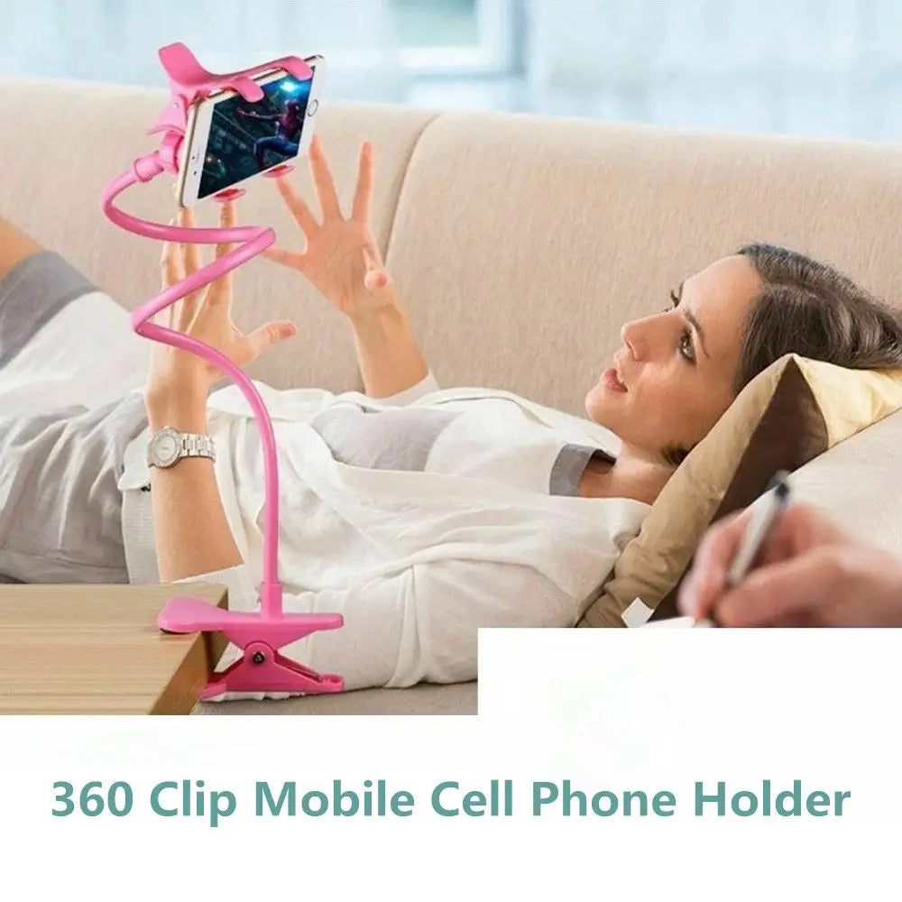 Flexible Clip-On Phone Holder for Bed & Desk