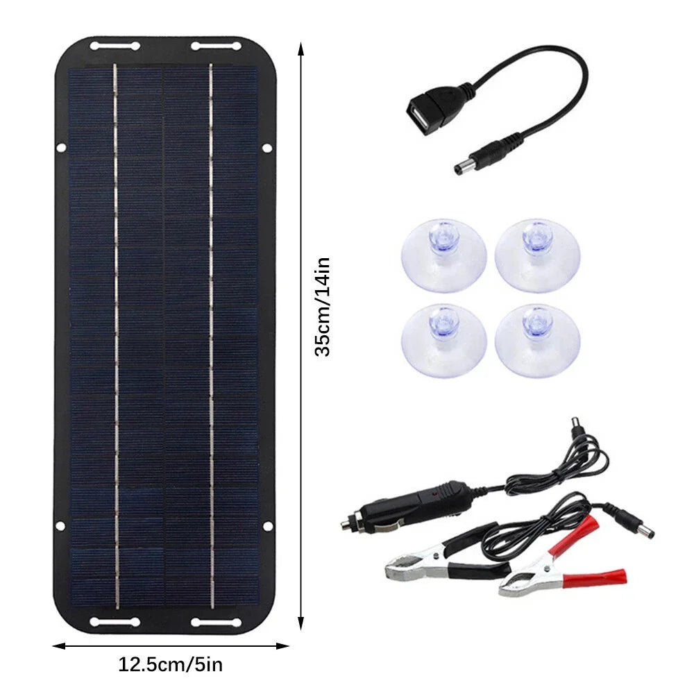 Solar Trickle Charger, 30W 12V Battery Maintainer Kit – image 12