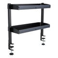 Clamp-On 2-Tier Desk Shelf, Mounts Above or Under Desk, No Drill – image 1