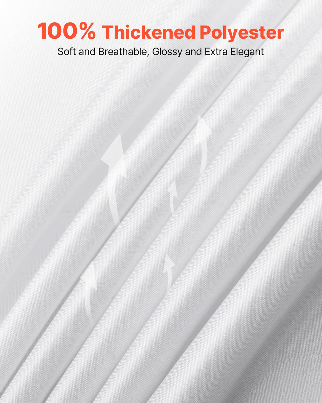 White Rectangle Tablecloths 10 Pack, 60 x 102 in – image 4